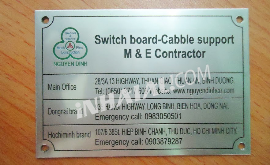 In tem Nhôm In tem Nhôm