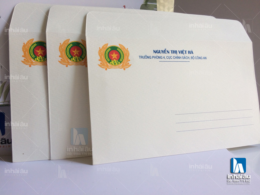 Mẫu phong bì đơn giản Mẫu phong bì đơn giản