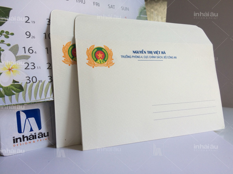 Mẫu phong bì đơn giản Mẫu phong bì đơn giản