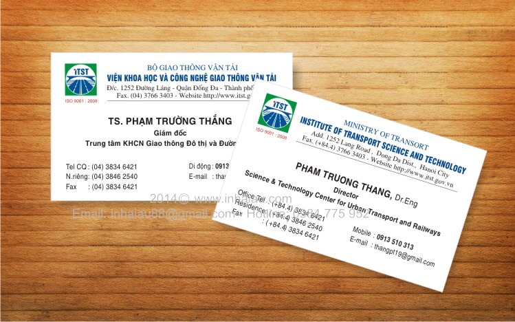 Mẫu card visit đơn giản Mẫu card visit đơn giản